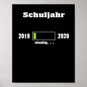 Póster Barra de carga de año escolar