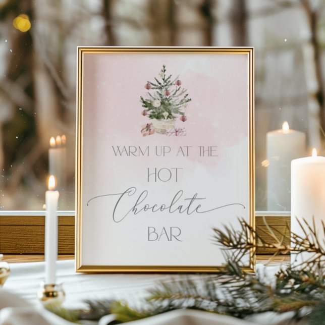Póster barra de chocolate caliente rosa de Rubor Christma (Subido por el creador)