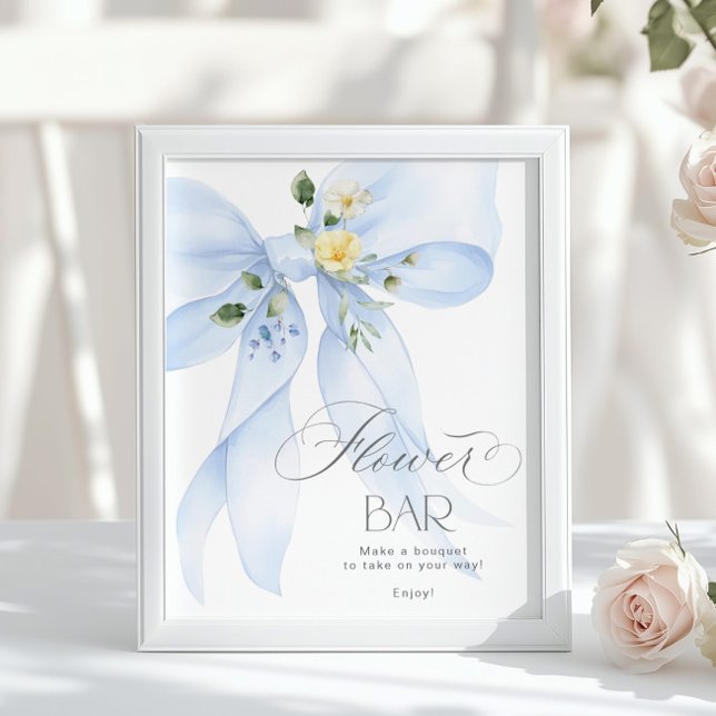 Póster Barra de Flor Azul Bow Floral Bloom Bar (Subido por el creador)