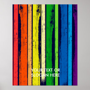 PÓSTER BARRA DE LA TINTA DEL ORGULLO DE LGBT