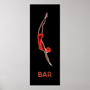 Póster Barra de la zambullida