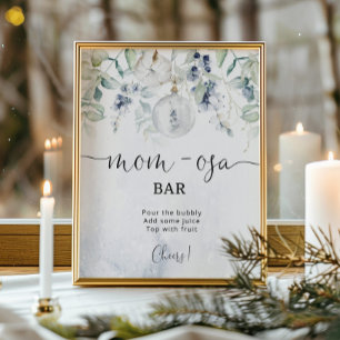 Póster Barra de mamá-osa neutral de género de nieve de in