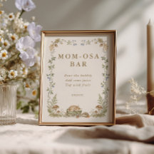 Barra de Mom-osa para Baby Shower Bosque de Cuento