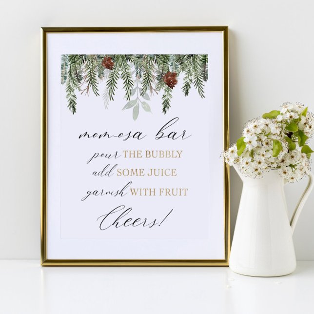 Póster Barra de Momosa verter el signo de la ducha de beb (Subido por el creador)