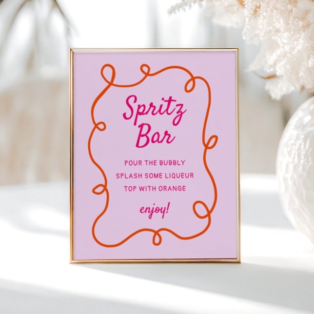 Póster Barra de Naranja rosado Squiggle Spritz (Subido por el creador)