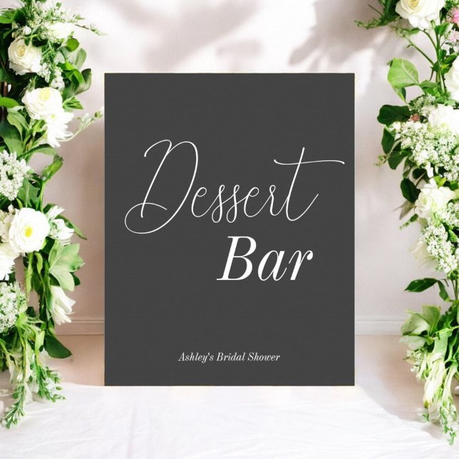Póster Barra de postres Boda blanco negro (Subido por el creador)