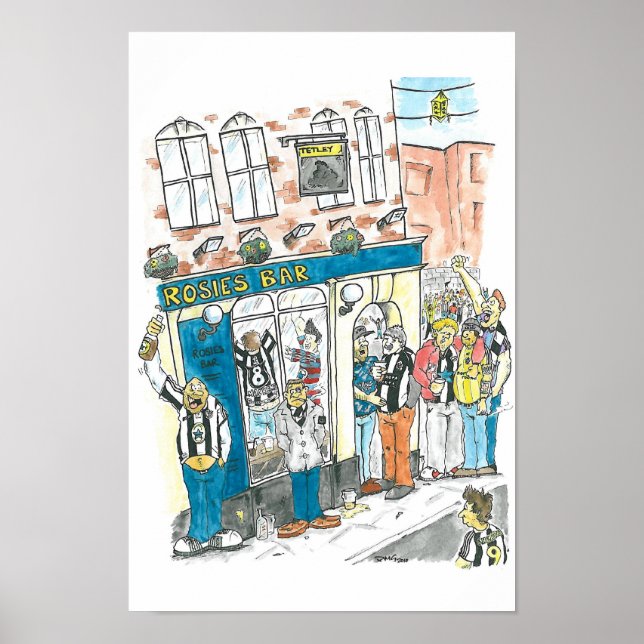 Póster barra de rosas (Frente)