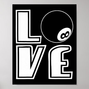 Póster Barra de Snooker en rack Cueist Chalk Cue Stick Bi