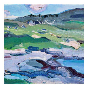 Póster Barra, Escocia pintura de Samuel Peploe,