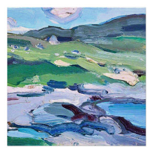 Póster Barra, pintura de Escocia por Samuel Peploe,