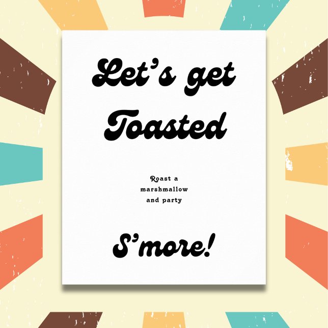 Póster Barra Retro S'more | Boda De Marismas Asado (Subido por el creador)