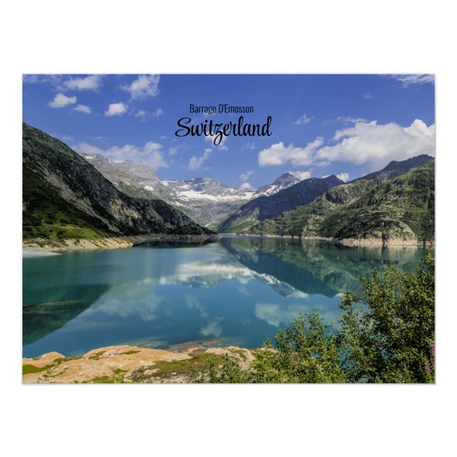 Póster Barrage D'Emosson, Suiza (Anverso)