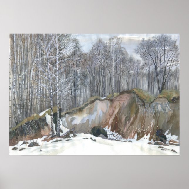 Póster Barranca de nieve (Frente)