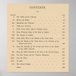 Póster Barrancos del Colorado