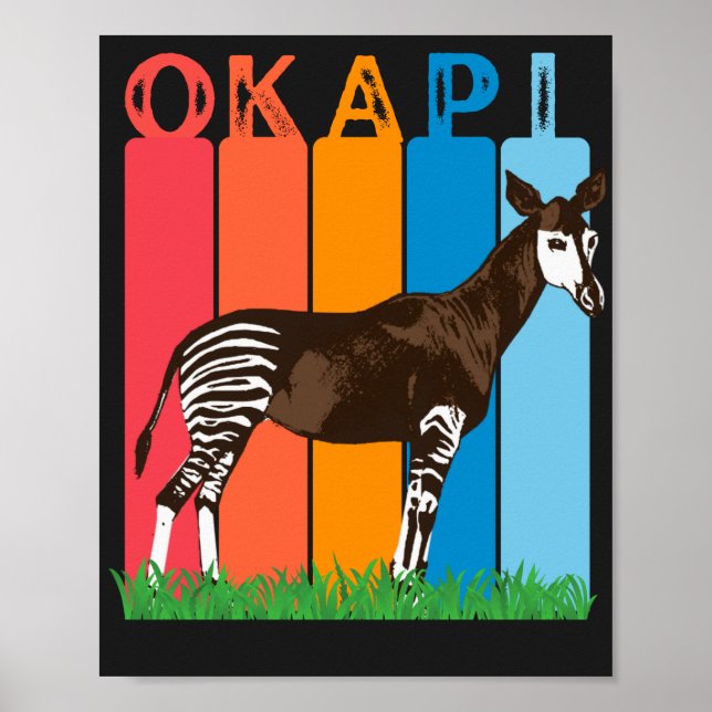 Póster Barras coloridas para fans de Okapi (Frente)