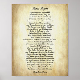 Póster Barras de poema afroamericanas más conocidas lucha