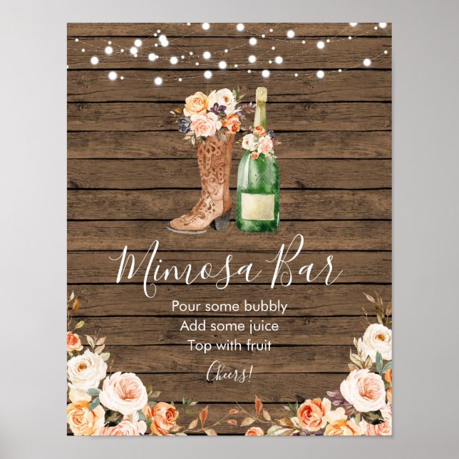 Póster Barras rusas y ducha de novia burbujeante bar Mimo (Frente)