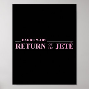 Póster Barre Regreso Del Ballet Jete Ballerina Chiste Quo