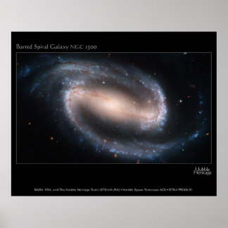 Póster BarredSpiralGalaxyNGC1300-2005-01-a