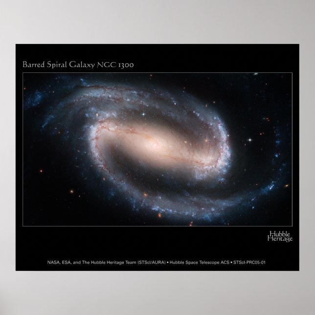 Póster BarredSpiralGalaxyNGC1300-2005-01-a (Frente)