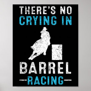 Póster Barrel Carreras Caballo Riding Vintage Gift