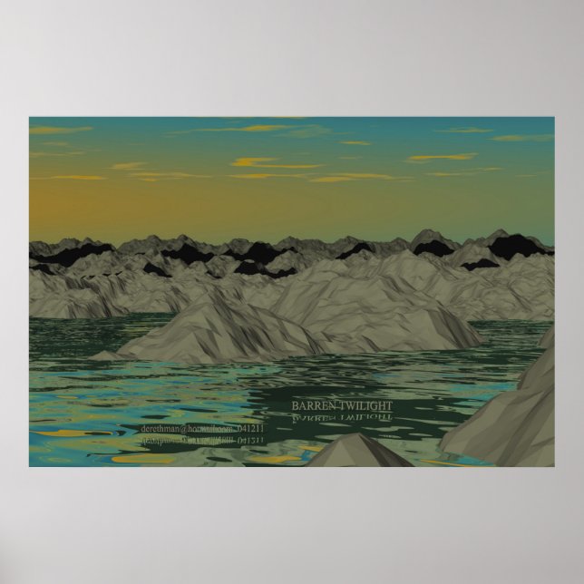 Póster Barren (impreso) (Frente)