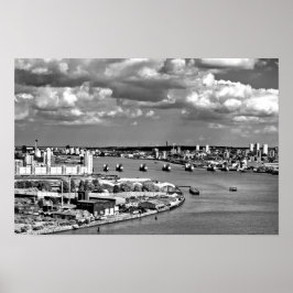 Póster Barrera de Inundación del Río Támesis Greenwich Lo