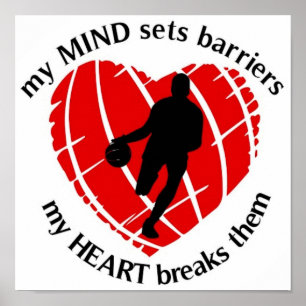 PÓSTER BARRERAS DE ÚLTIMA HORA JUGADOR DE BALONCESTO