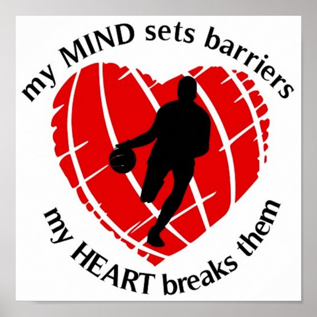 PÓSTER BARRERAS DE ÚLTIMA HORA JUGADOR DE BALONCESTO (Frente)