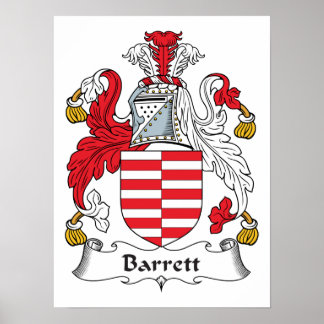 Póster Barrett Family Crest