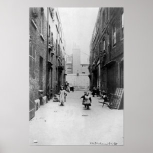Póster Barriadas de Londres, 1899