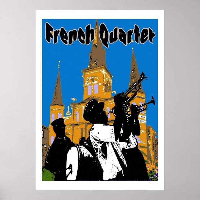 Póster Barrio Francés de Banda de Brass (Frente)