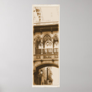 Póster Barrio Gótico Barcelona