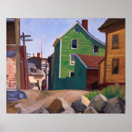 Póster Barrio italiano, Gloucester | Edward Hopper |