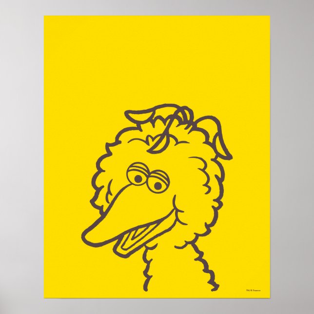 Póster Barrio Sésamo | Brillante de pájaro (Frente)