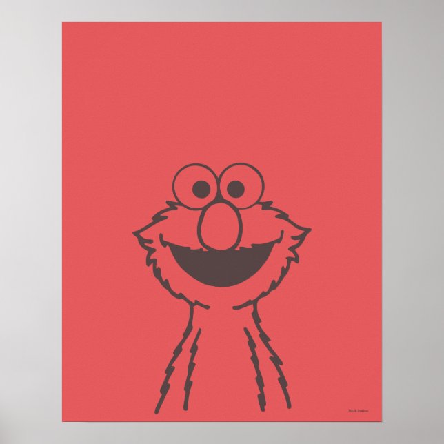 Póster Barrio Sésamo | Elmo (Frente)