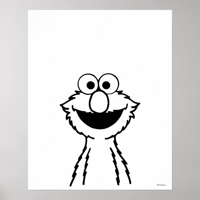 Póster Barrio Sésamo | Elmo (Frente)