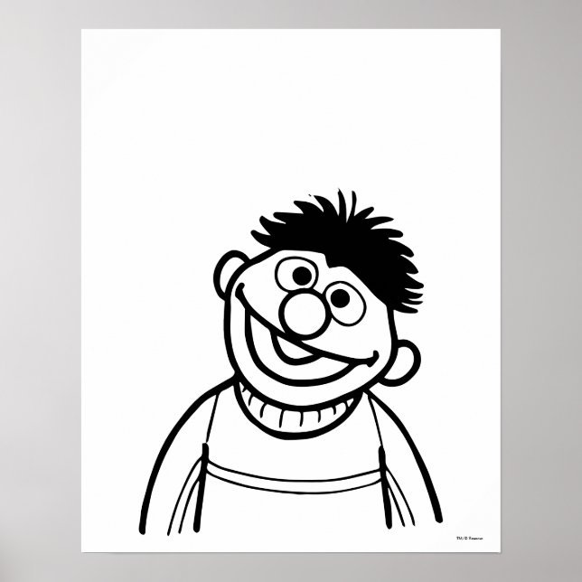 Póster Barrio Sésamo | Ernie (Frente)
