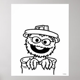 Póster Barrio Sésamo   Oscar el Grouch