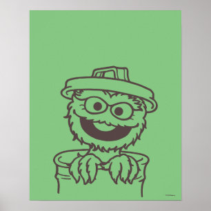 Póster Barrio Sésamo   Oscar el Grouch