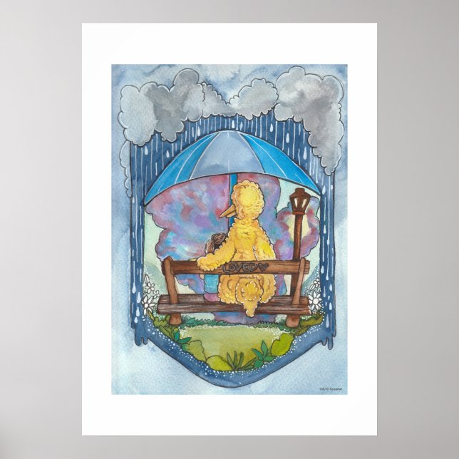 Póster Barrio Sésamo | Pájaro grande - Amado (Frente)