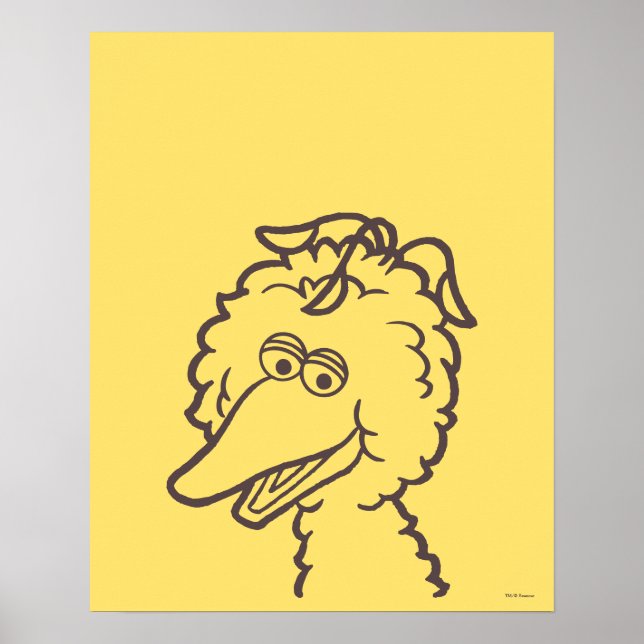 Póster Barrio Sésamo | Pájaro pájaro (Frente)