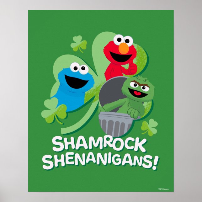 Póster Barrio Sésamo | ¡Shamrock Shenanigans! (Frente)