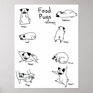 Póster Barros amasados de la comida