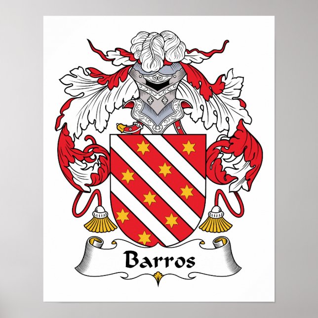 Póster Barros Family Crest (Frente)
