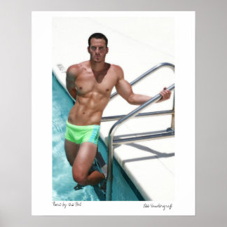 Póster Bart-4771, Bart by the Pool, Lee Vandergrift