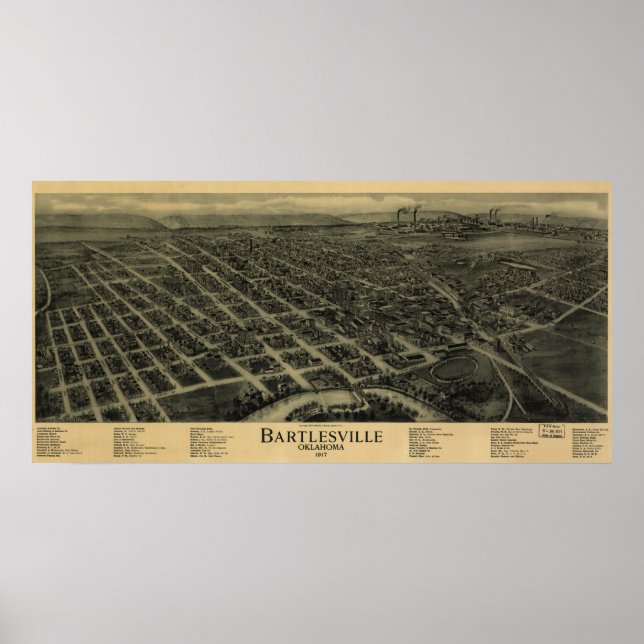 Póster Bartlesville, Oklahoma (Frente)