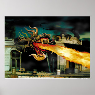 Póster Bartón El dragón mutante de Salamander por Doug La