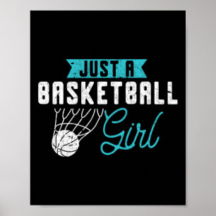 Póster Bas Femeninas Baloncestistas Chica De Baloncesto