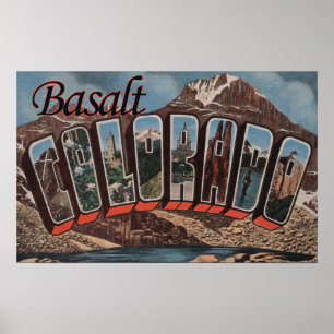 Póster Basalto, Colorado - escenas grandes de la letra